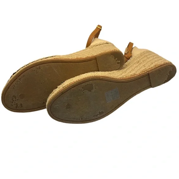 TORY BURCH Color Block 85mm Wedge Espadrille Size 11 - Picture 8 of 9